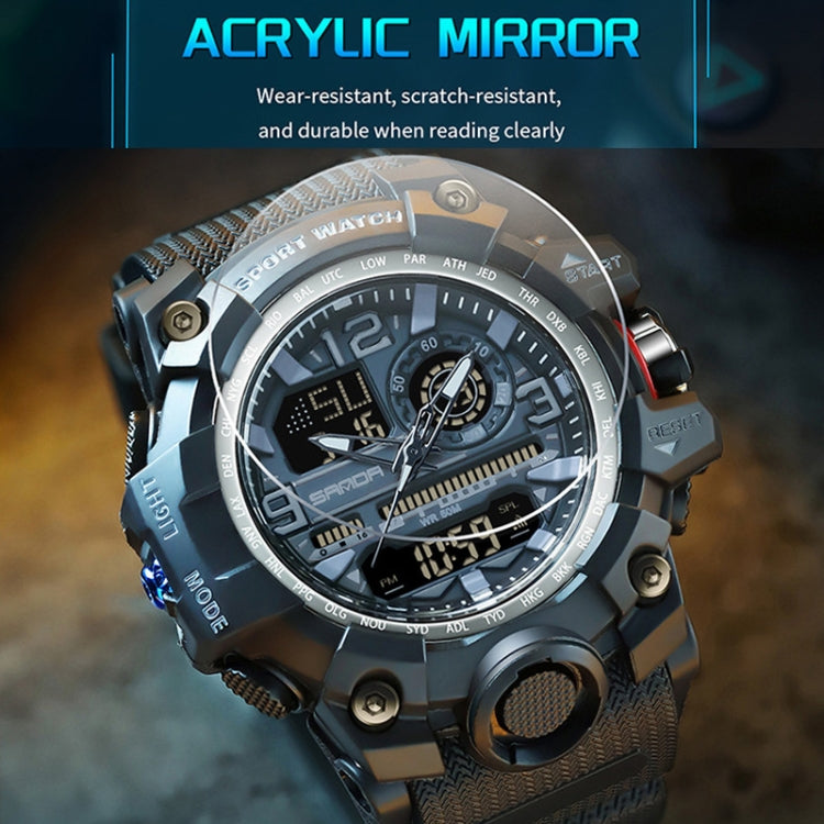 Orologio Elettronico Multifunzionale SANDA per Studenti e Adolescenti - Orologio Sportivo Impermeabile con Funzione Luminosa e Doppio Display