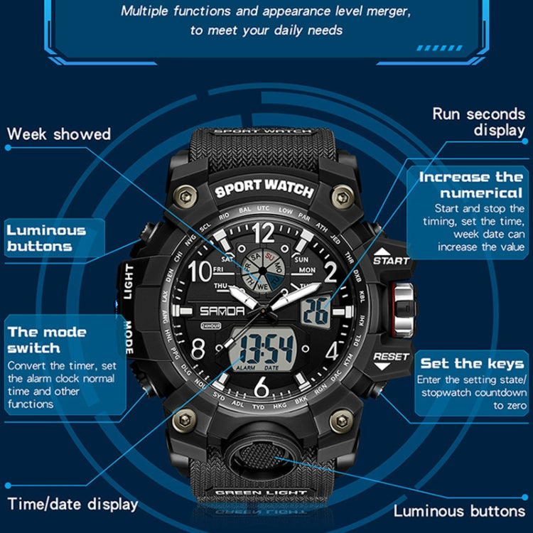 SANDA Orologio Sportivo Elettronico per Adolescenti e Uomo - Orologio da Polso Personalizzato, Stile e Funzionalità