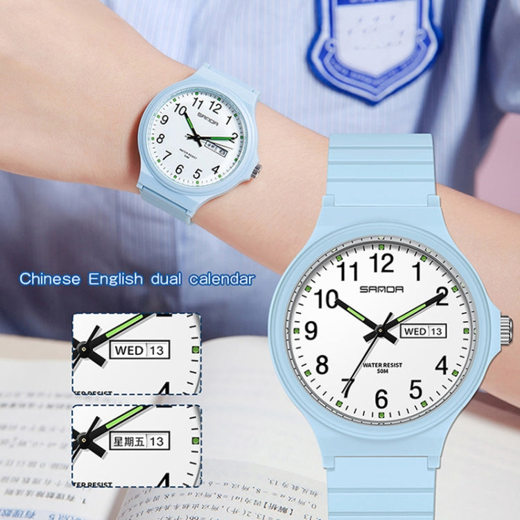 Orologio Elettronico al Quarzo SANDA con Doppio Calendario - Outdoor, Leisure, Unisex per Uomo, Donna e Studenti
