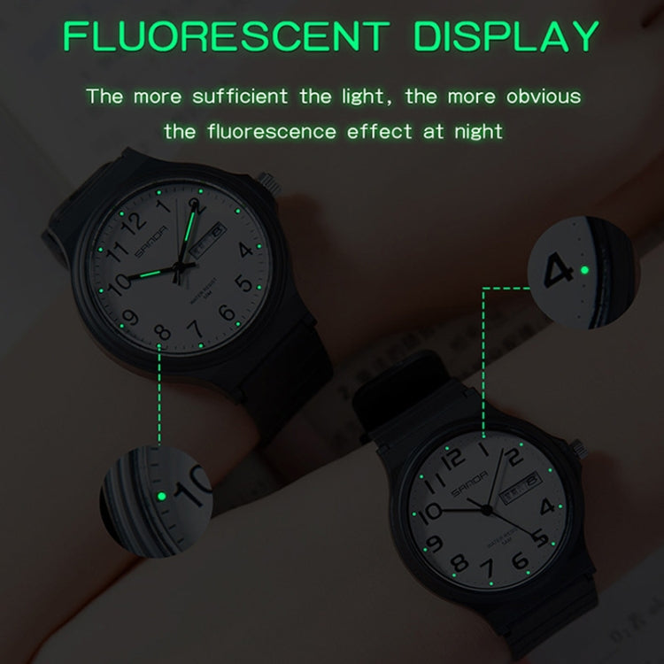 Orologio Elettronico al Quarzo SANDA con Doppio Calendario - Outdoor, Leisure, Unisex per Uomo, Donna e Studenti