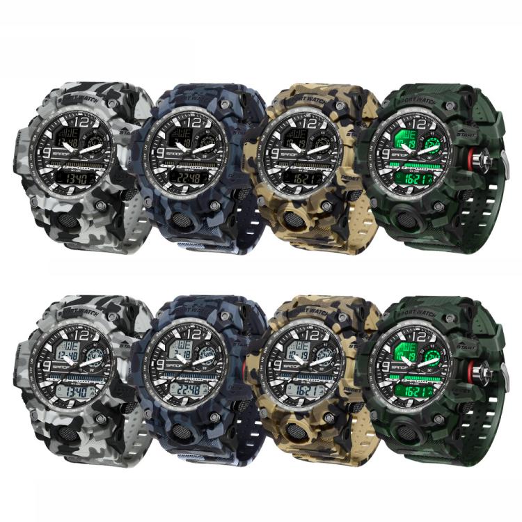 SANDA 3359 Orologio Outdoor Sportivo Camouflage - Waterproof, Elettronico, Multifunzionale