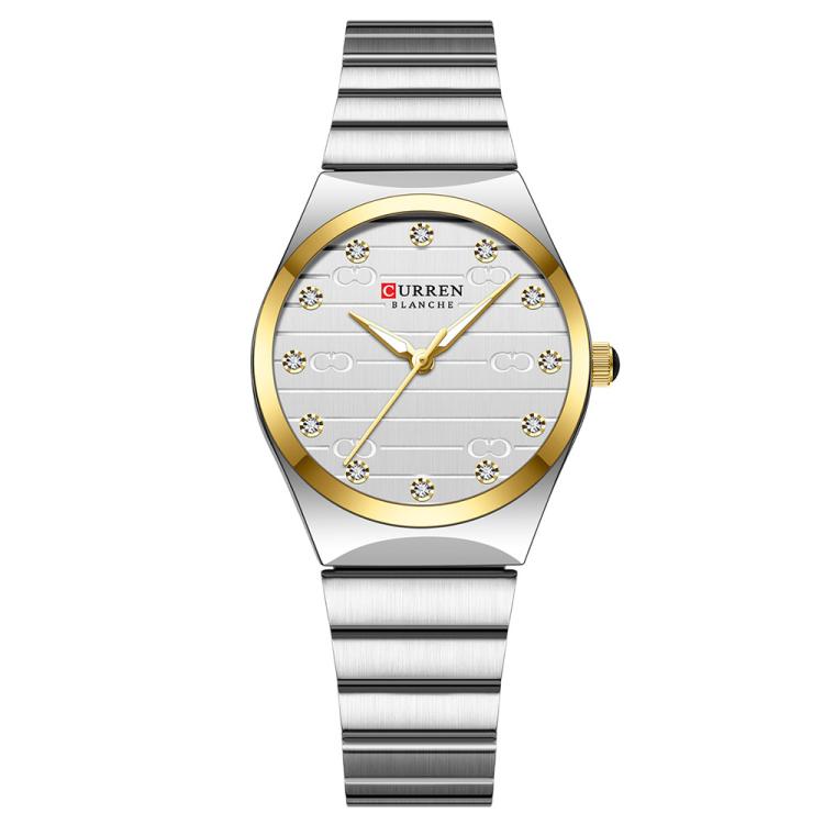 Orologio da Donna Curren Business con Cinturino in Acciaio Inossidabile, Movimento al Quarzo, Quadrante Luminoso, Vetro Antigraffio, Impermeabile 30M, Elegante e Resistente