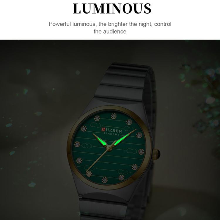 Orologio da Donna Curren Business con Cinturino in Acciaio Inossidabile, Movimento al Quarzo, Quadrante Luminoso, Vetro Antigraffio, Impermeabile 30M, Elegante e Resistente