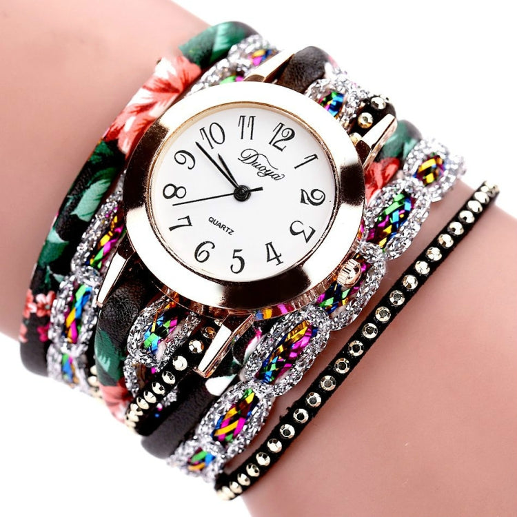 Orologio al quarzo con bracciale circolare in stile nazionale Douya D048
