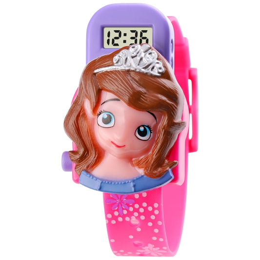 SKMEI 1752 Orologio elettronico con display digitale a LED principessa tridimensionale dei cartoni animati per bambini, SKMEI 1752