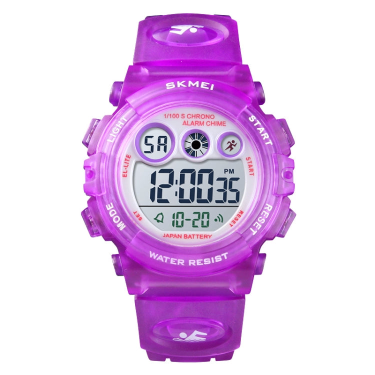 SKMEI 1451 Cronometro digitale a LED Cronografo Orologio elettronico sportivo per bambini luminoso, 1451(Transparent Pink Blue), 1451(Transparent Purple), 1451(Transparent Sky Blue), 1451(Transparent Rose Red), 1451(White Shell Blue Circle)������������...