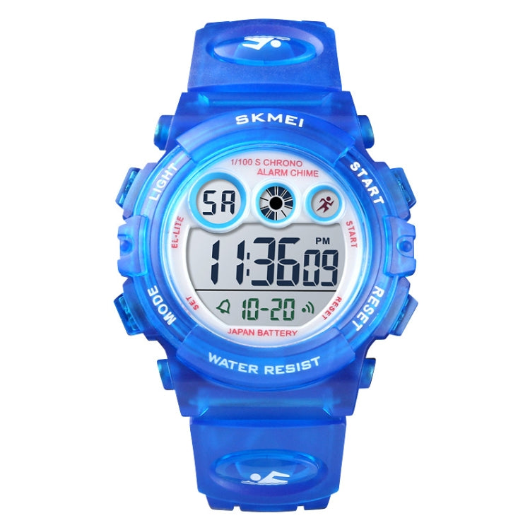SKMEI 1451 Cronometro digitale a LED Cronografo Orologio elettronico sportivo per bambini luminoso, 1451(Transparent Pink Blue), 1451(Transparent Purple), 1451(Transparent Sky Blue), 1451(Transparent Rose Red), 1451(White Shell Blue Circle)������������...