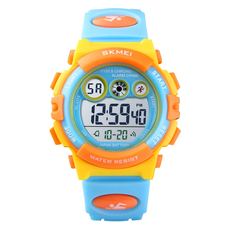 SKMEI 1451 Cronometro digitale a LED Cronografo Orologio elettronico sportivo per bambini luminoso, 1451(Transparent Pink Blue), 1451(Transparent Purple), 1451(Transparent Sky Blue), 1451(Transparent Rose Red), 1451(White Shell Blue Circle)������������...