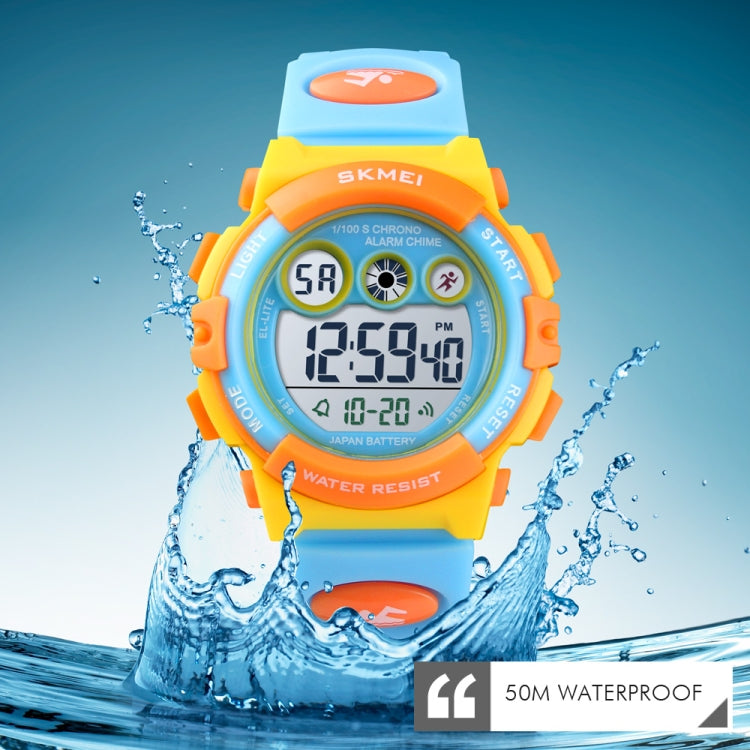 SKMEI 1451 Cronometro digitale a LED Cronografo Orologio elettronico sportivo per bambini luminoso, 1451(Transparent Pink Blue), 1451(Transparent Purple), 1451(Transparent Sky Blue), 1451(Transparent Rose Red), 1451(White Shell Blue Circle)������������...