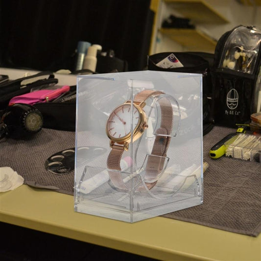 5 PZ Scatola Trasparente per Orologi Piccoli e Medi – Espositore Leggero per Orologi da Donna e Bambino, 49,4g