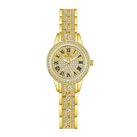 BS Bee Sister FA1501 Orologio da donna con catena per orologio con diamanti