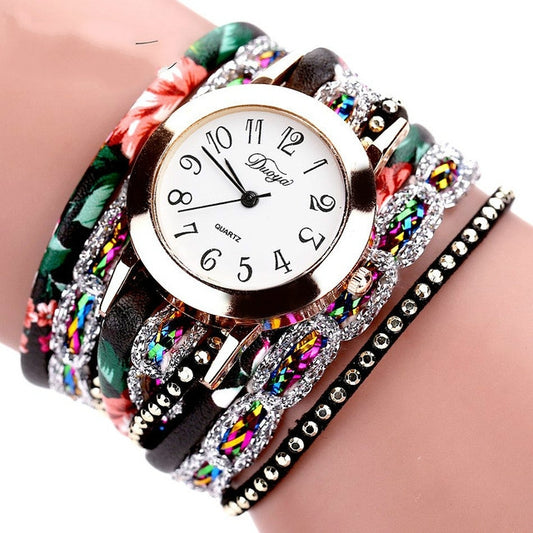 Orologio al quarzo con bracciale circolare in stile nazionale Douya D048
