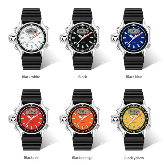 SANDA 3008 Orologio Elettronico Subacqueo Impermeabile 50 Metri con Cronometro e Retroilluminazione – Design Elegante e Resistente agli Urti